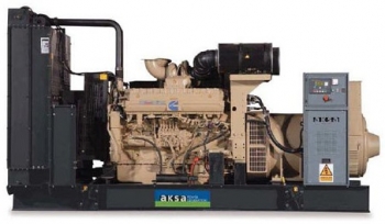 Дизельный генератор 510 квт Aksa AC-700 открытый (на раме) с АВР - новый