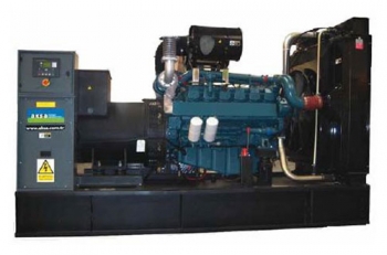 Дизельный генератор 340 квт Aksa AD-490 открытый (на раме) с АВР - новый